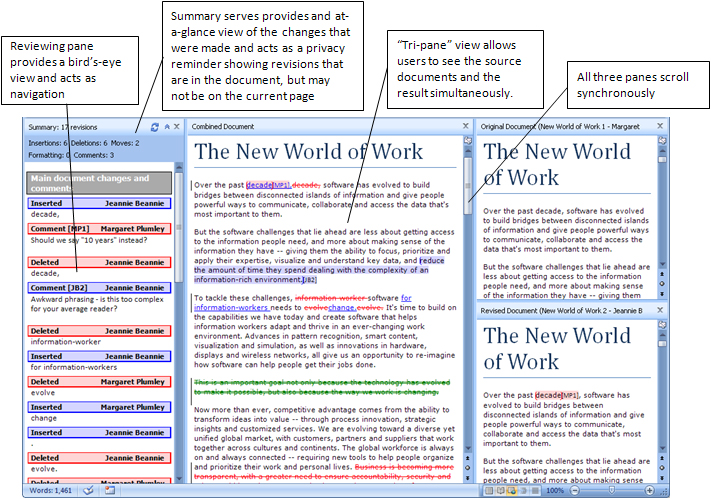 Doc Compare in Word 12