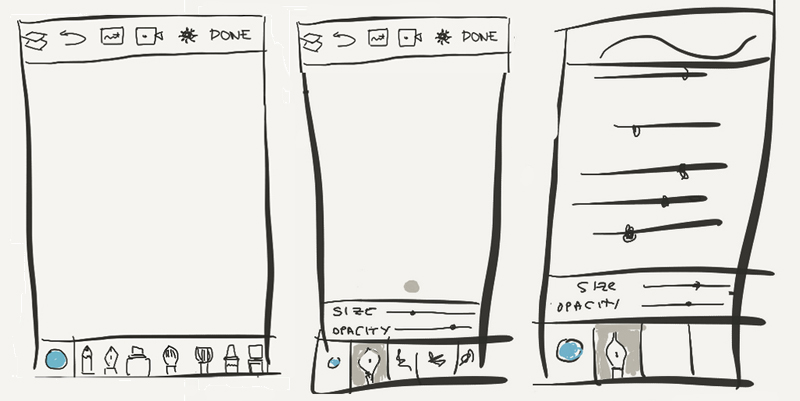 Modular brush UI
