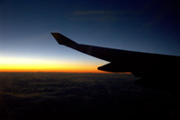 sunrise from the plane